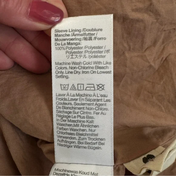 Madewell Tan- Cotton Linen Blend Relaxed Larsen Blazer-Size XL - Picture 11 of 14